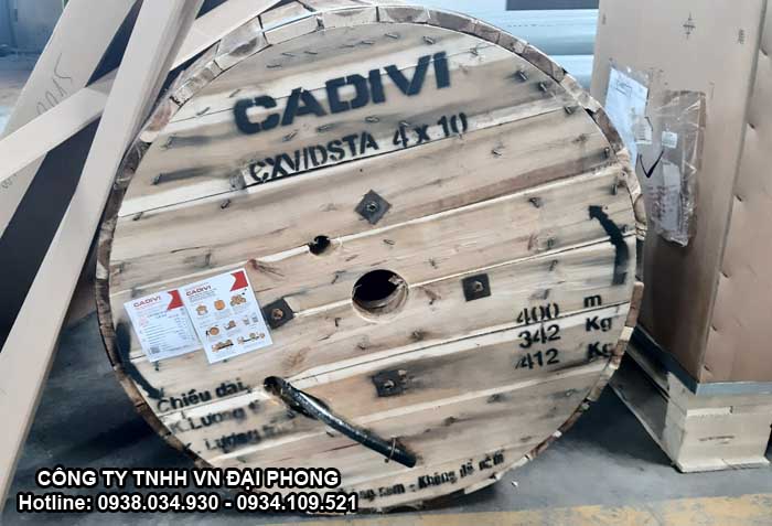 Cáp Ngầm Hạ Thế CXV/DSTA 4x10mm2 0.6/1kV CADIVI