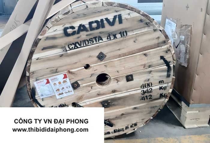 Cáp Ngầm Hạ Thế CXV 4x10mm2 0.6/1kV CADIVI