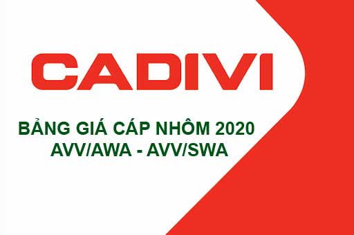 Bảng Giá Cáp Nhôm AVV/AWA - AVV/SWA CADIVI 0.6/1kV 2020