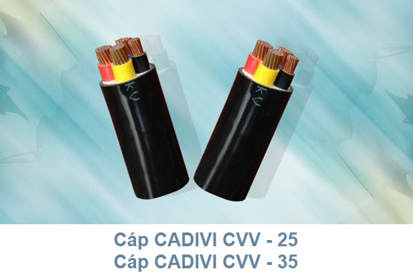 Cáp CADIVI CVV - 25, CVV - 35 0.6/1kV - Cáp Điện Hạ Thế