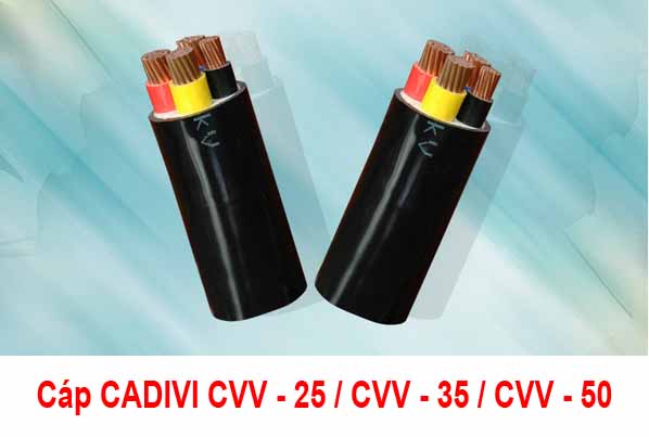 Giá Cáp Điện CADIVI CVV 25 - CVV 35 - CVV 50 0,6/1kV