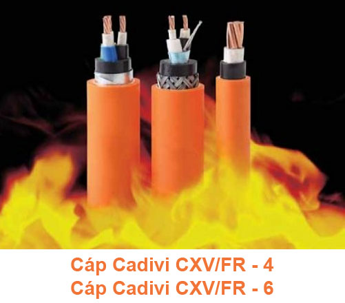 Cáp Chống Cháy CADIVI CXV/FR - 4mm2, 6mm2 0.6/1kV