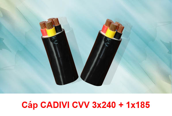 Cáp Điện Hạ Thế CADIVI CVV 3x240 + 1x185 0.6/1kV