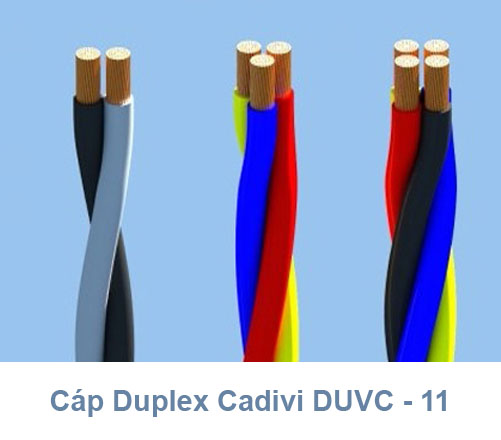 Cáp Duplex CADIVI DuCV - 11mm2 0.6/1kV - Cáp Multiplex