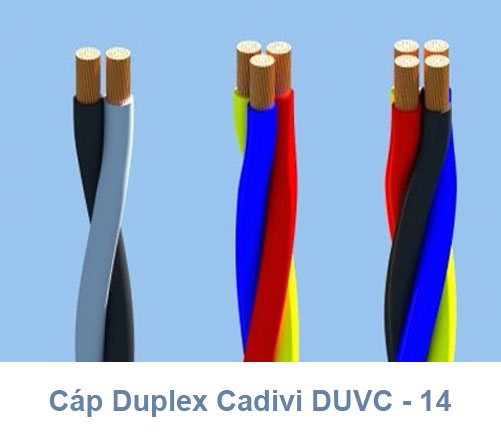 Cáp Duplex CADIVI DuCV - 14mm2 0.6/1kV - Cáp Multiplex