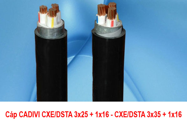 Giá Cáp CADIVI CXE/DSTA 3x25 + 1x16 - CXE/DSTA 3x35 + 1x16