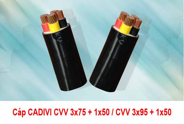 Giá Cáp Điện CADIVI CVV 3x70 + 1x50 - CVV 3x95 + 1x50 0,6/1kV