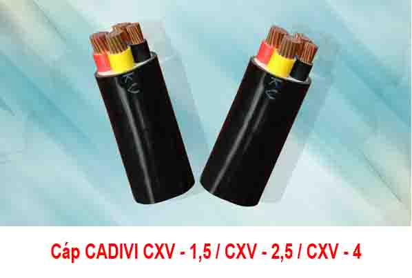 Giá Cáp Điện CADIVI CXV 1,5 - CXV 2,5 - CXV 4 0,6/1kV