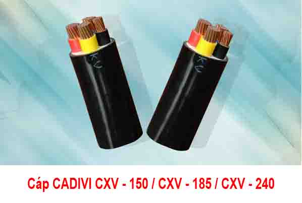 Giá Cáp Điện CADIVI CXV 150 - CXV 185 - CXV 240 0,6/1kV