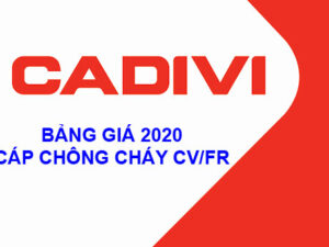 Bảng Giá Cáp Chống Cháy CADIVI CV/FR 2025, Đại Lý Cáp CADIVI