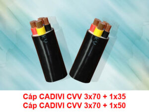 Cáp Điện CADIVI CVV 3x70 + 1x35, CVV 3x70 + 1x50 0.6/1kV
