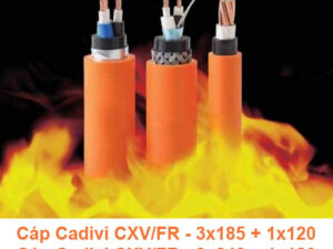 Cáp Chống Cháy CADIVI CXV/FR - 3x185 + 1x120, 3x240 + 1x120