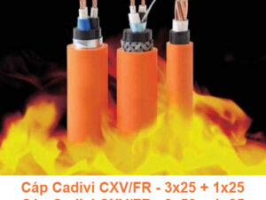 Cáp Chống Cháy CADIVI CXV/FR - 3x35 + 1x25, 3x50 + 1x25