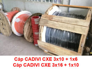 Cáp Điện CADIVI CXE 3x10 + 1x6 - CXE 3x16 + 1x10 0,6/1kV