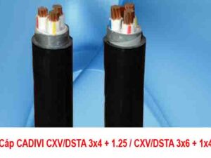 Giá Cáp CADIVI CXV/DSTA 3x4 + 1x2,5 - CXV/DSTA 3x6 + 1x4